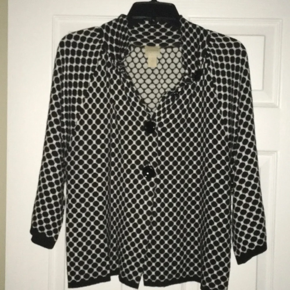 Chico’s Black and White Sweater - Picture 3 of 9